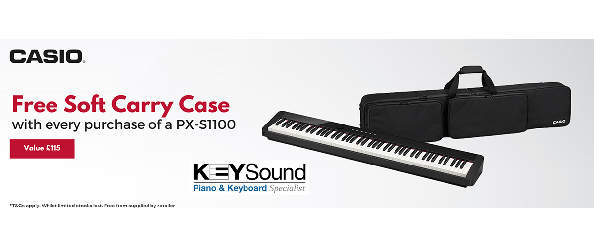 Free Soft Carry Case with every purchase of a Casio PXS1100