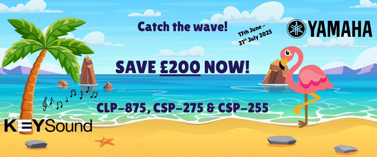 Save £200 on selected Yamaha Piano Models