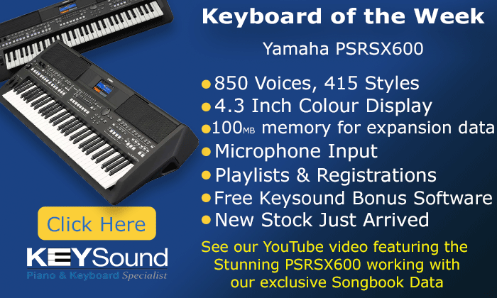 Yamaha PSRSX600 Keyboard is the Keyboard of The week