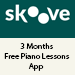 Free 3 Months Skoove lesson app