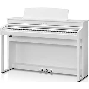 Kawai CA401 Digital Piano in Satin White  title=