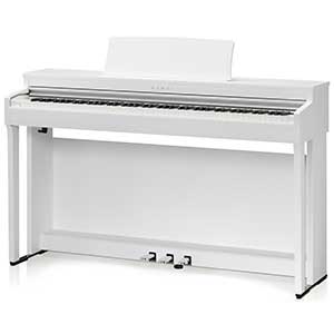 Kawai CN201 Digital Piano in White Satin  title=