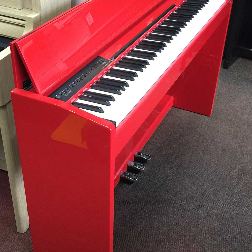 Roland F110 Digital Piano, Polished Red - Keysound