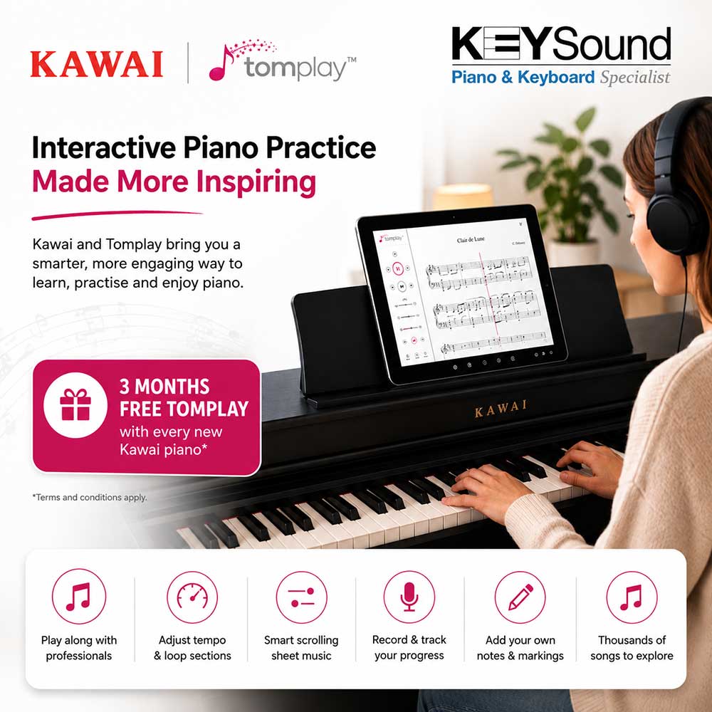 Kawai and Tomplay Interactive Piano Practice Made More Inspiring