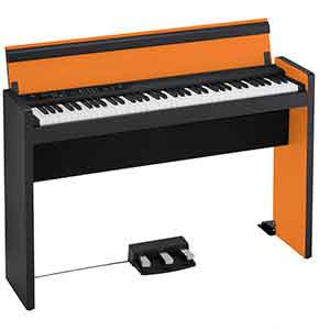 Korg LP380 73 Keys in Black and Orange  title=