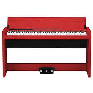 Korg LP380 Digital Piano in Red  title=