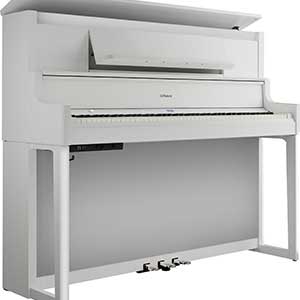 Roland LX9 Digital Piano in Polished White  title=
