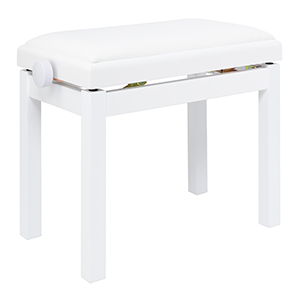  PBF 06G WHM VWH Rise And Fall Bench With White Velvet Top in White