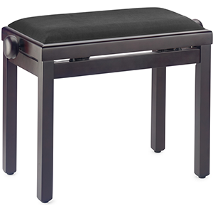 Stagg PBF39 RWM VBK Rise And Fall Bench With Velvet Top in Rosewood