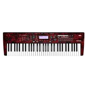 Korg Kross 2 61 Key Synthesizer Workstation in Red Marble  title=