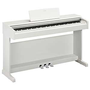 Yamaha YDP144 Digital Piano in White  title=