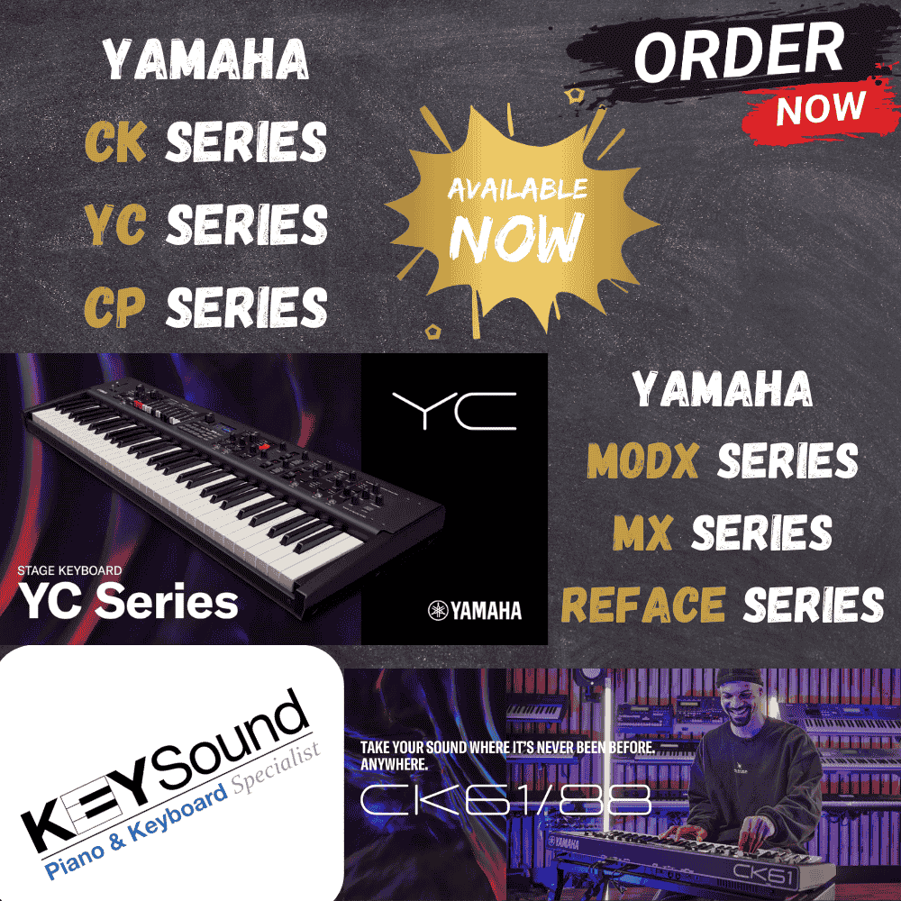 Yamaha Synthesizers & Stage Keyboards Now Available at Keysound UK