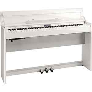 Roland DP603 Digital Piano in Polished White  title=