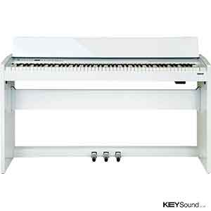 Roland F120R Digital Piano in Polished White  title=