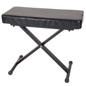Kinsman Kinsman KPS22 Collapsible, Heavy-Duty Steel X-frame Bench in black