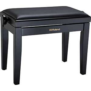 Roland RPB-200 Adjustable Piano Bench with Cushioned Seat in Black