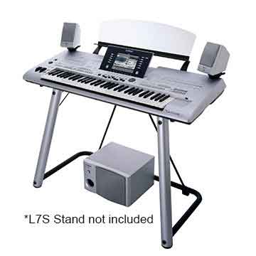 Yamaha Tyros 3 XL Arranger Keyboard Includes TRS-MS02 Speakers in Silver  title=