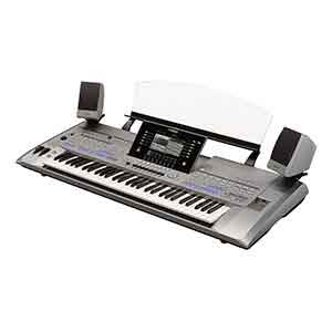 Yamaha Pre-Owned Tyros 5 XL 61 Keys Arranger Workstation includes MS05 Speakers in Silver  title=